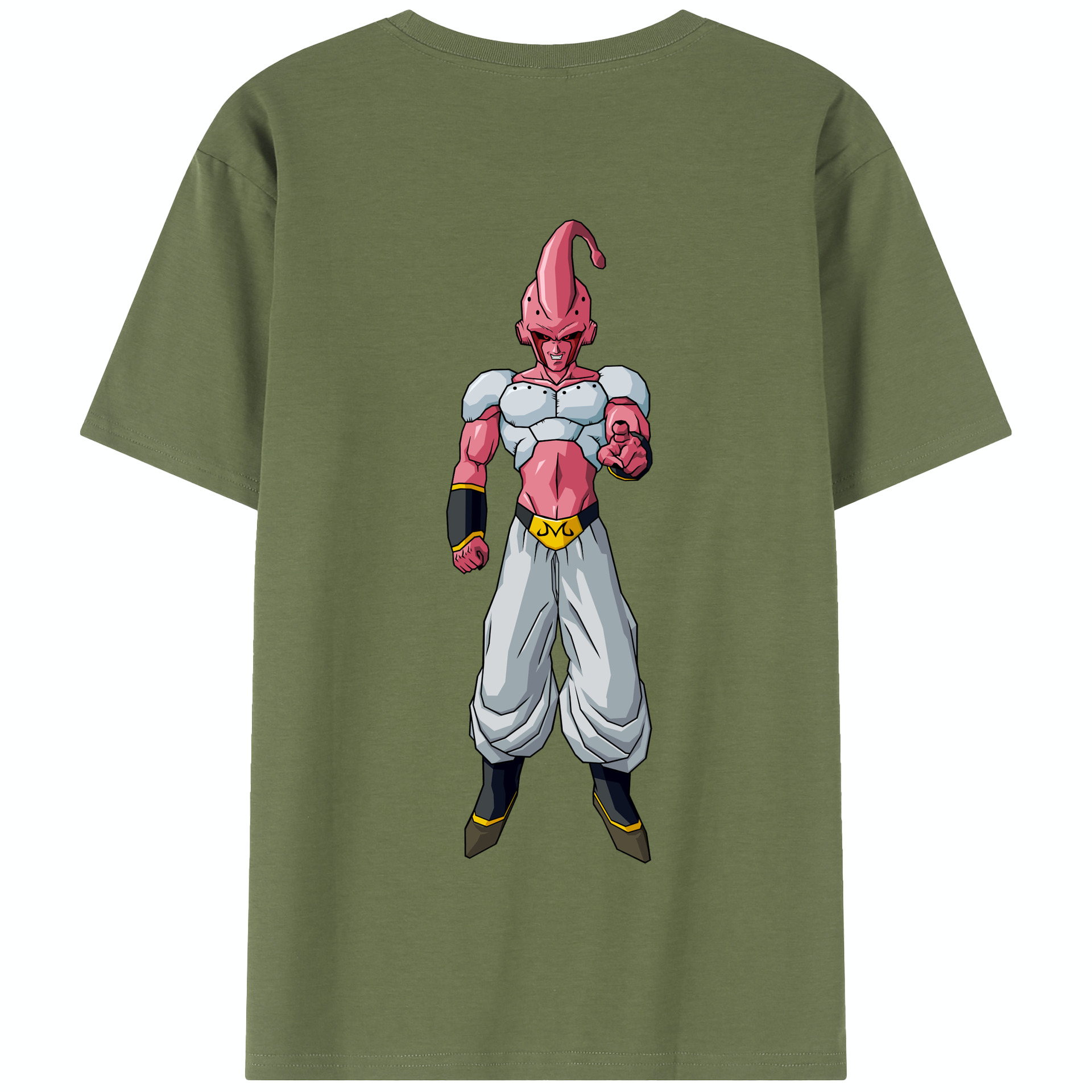 （画像用） ドラゴンボール 魔人ブウ DRAGON BALL Majin Buu 綿100％半袖Tシャツ（背面プリント）